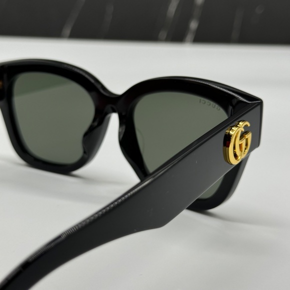 NEW GG1550SK 001 GUCCI BLACK GREY SQUARE WOMEN GUCCI SUNGLASSES - Picture 8 of 12